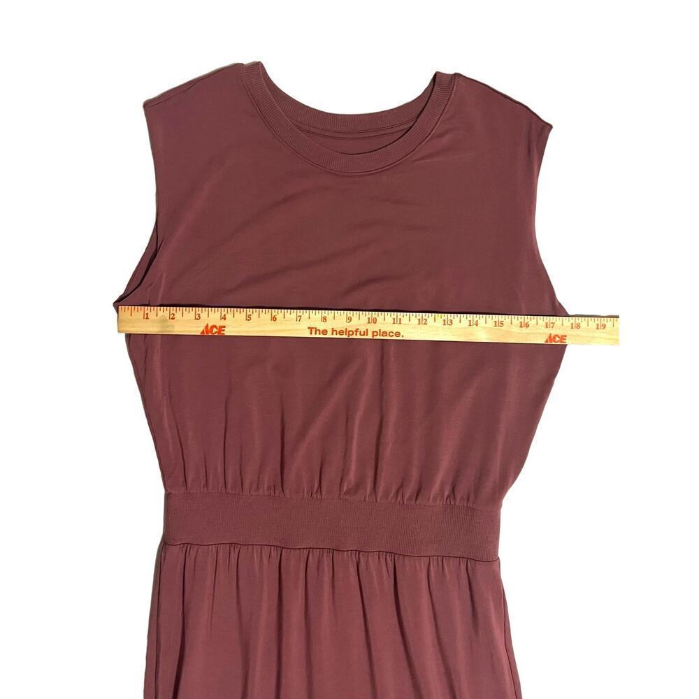 Athleta Santorini Cinch Dress Size Small Mauve Dusty Rose Pink Sleeveless Lined - Picture 7 of 14